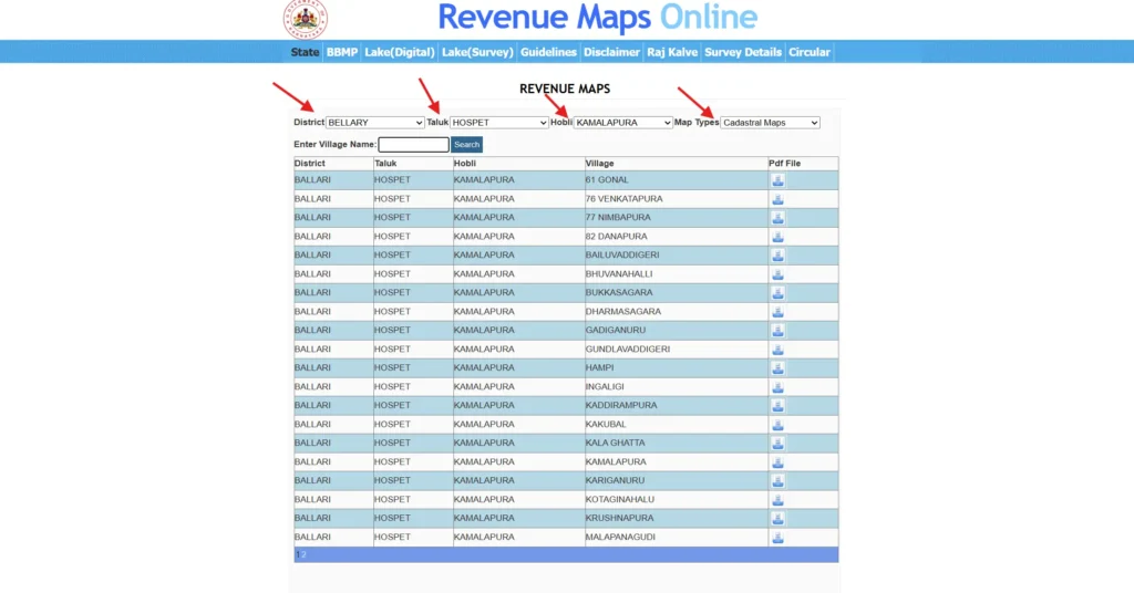 enter district details